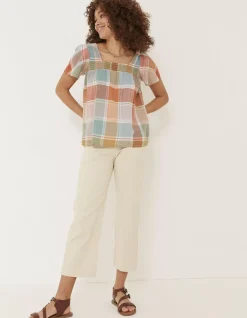 FatFace Catherine Check Blouse|Women Tops & T-Shirts