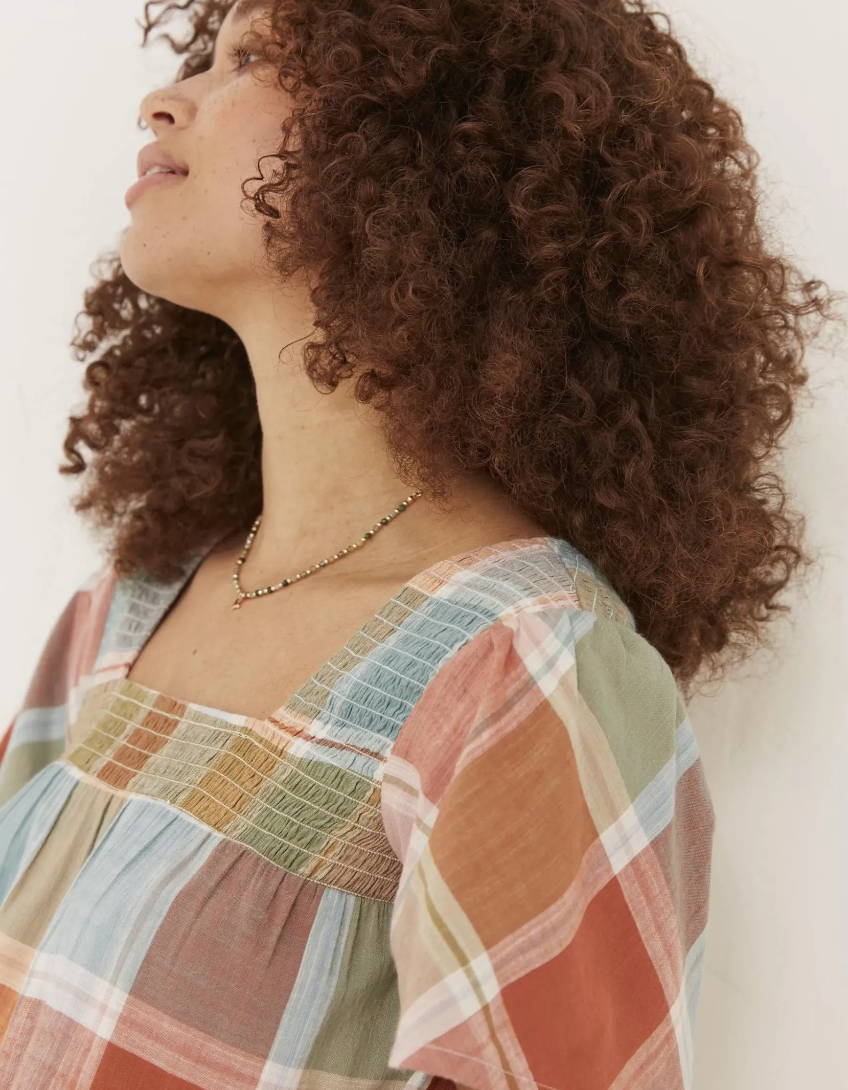 FatFace Catherine Check Blouse|Women Tops & T-Shirts