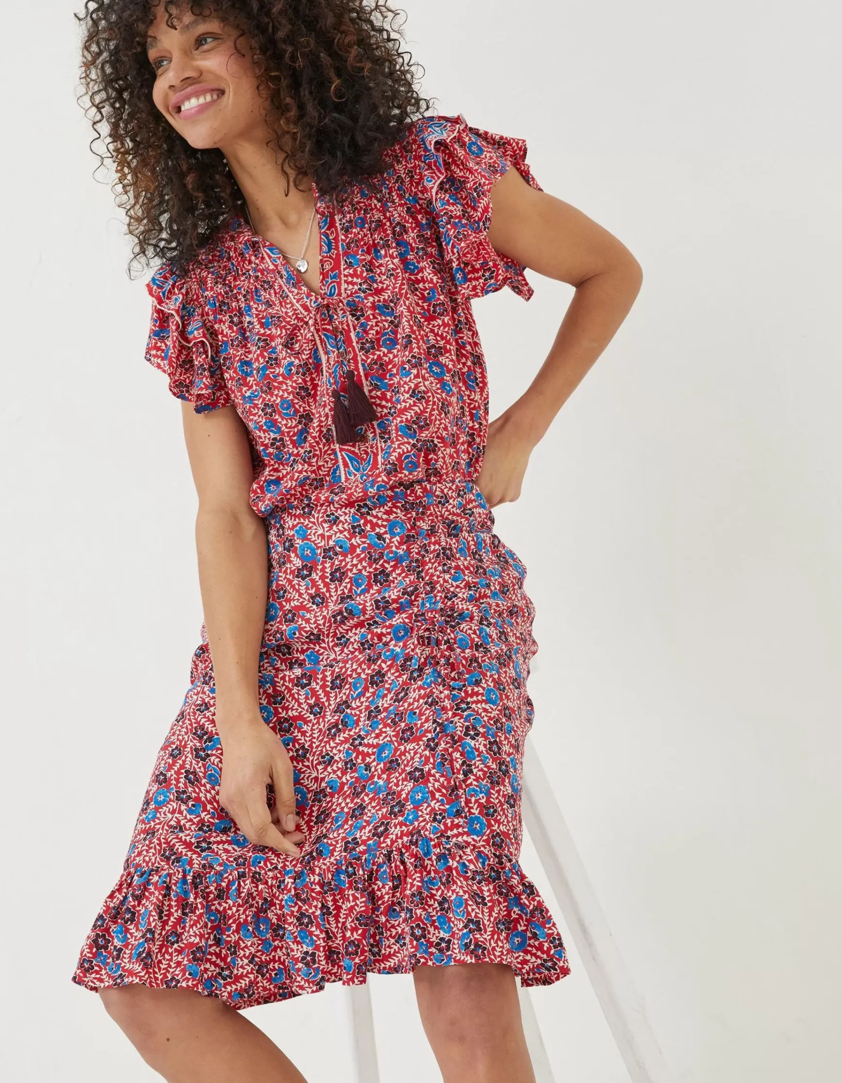 FatFace Cece Woodblock Meadow Skirt|Women Skirts