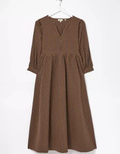 FatFace Ceil Gingham Midi Dress|Women View All