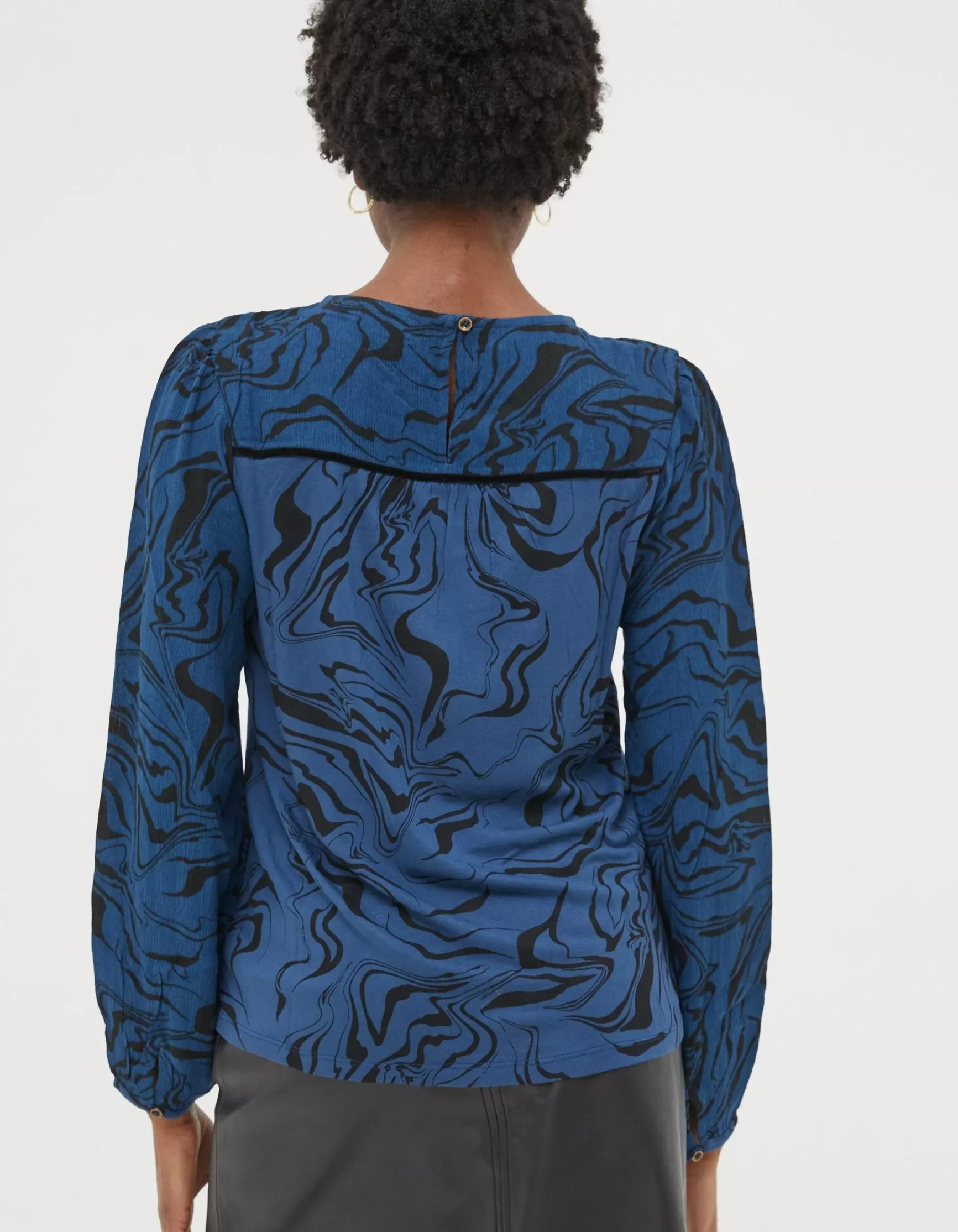 FatFace Charlee Marble Print Top|Women View All