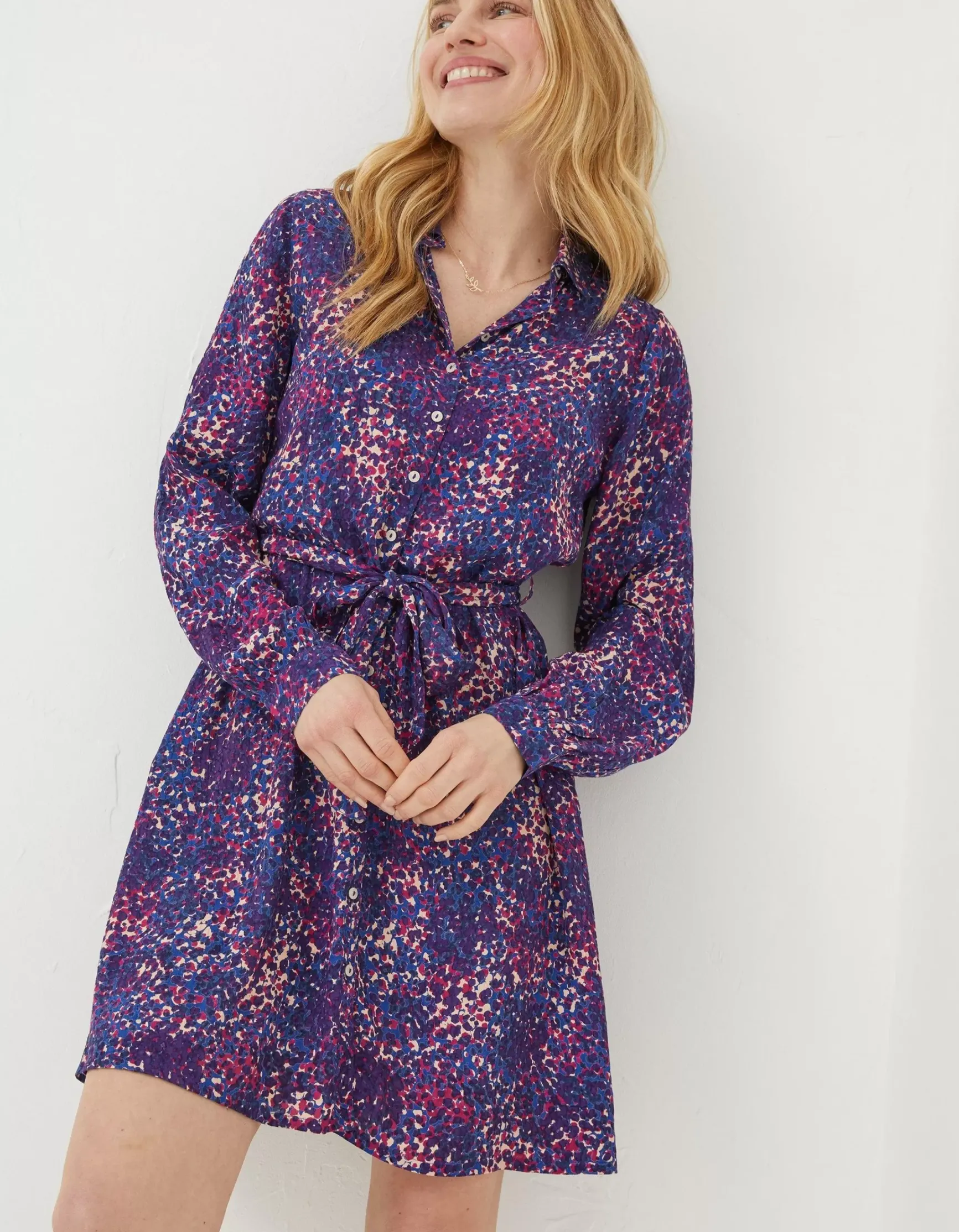 FatFace Charlie Spot Shirt Dress|Women Dresses
