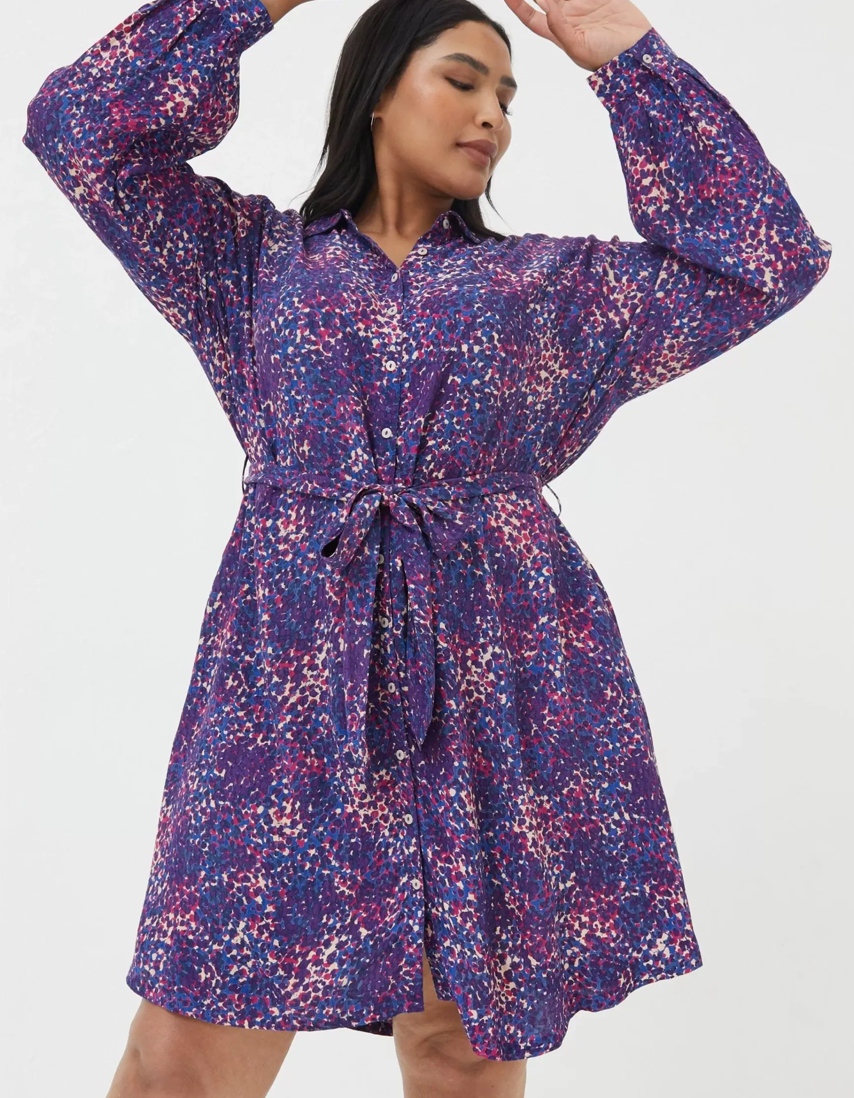 FatFace Charlie Spot Shirt Dress|Women Dresses