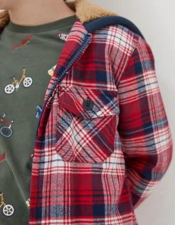 FatFace Check Hooded Shacket|Boys View All