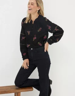 FatFace Chessie Embroidered Blouse|Women Shirts & Blouses