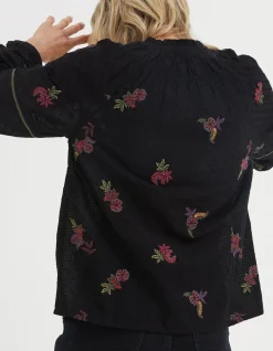 FatFace Chessie Embroidered Blouse|Women Shirts & Blouses