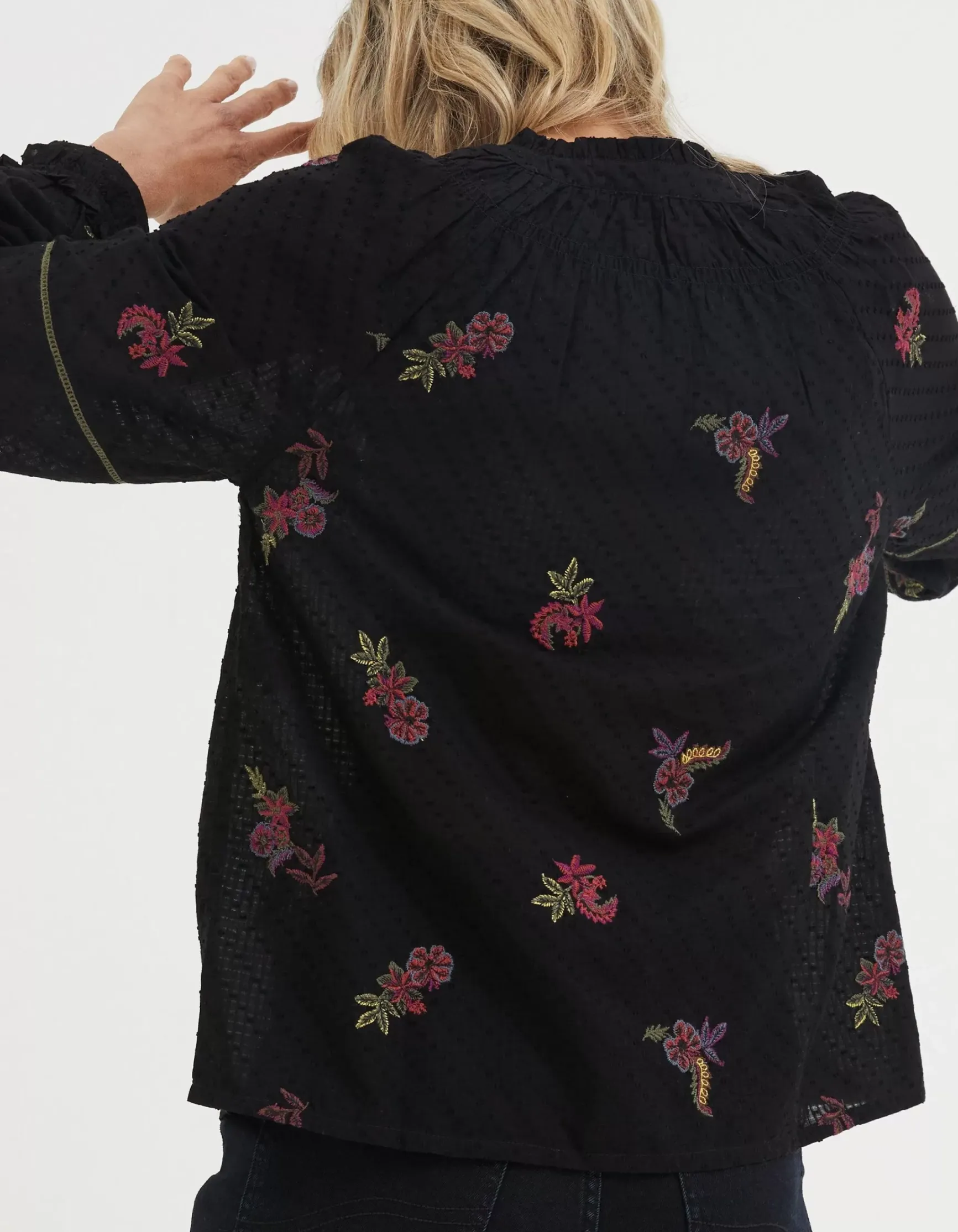 FatFace Chessie Embroidered Blouse|Women Shirts & Blouses