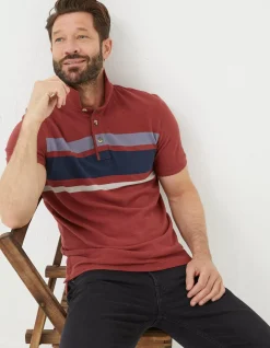 FatFace Chest Stripe Pique Polo|Men View All