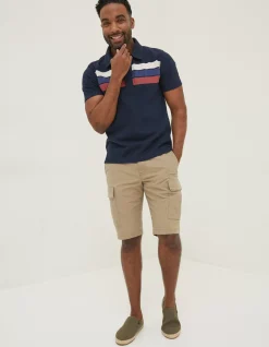 FatFace Chest Stripe Rugby|Men T-Shirts