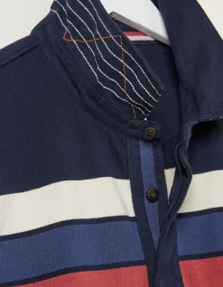 FatFace Chest Stripe Rugby|Men T-Shirts