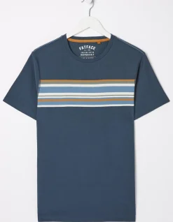 FatFace Chest Stripe T-Shirt|Men View All