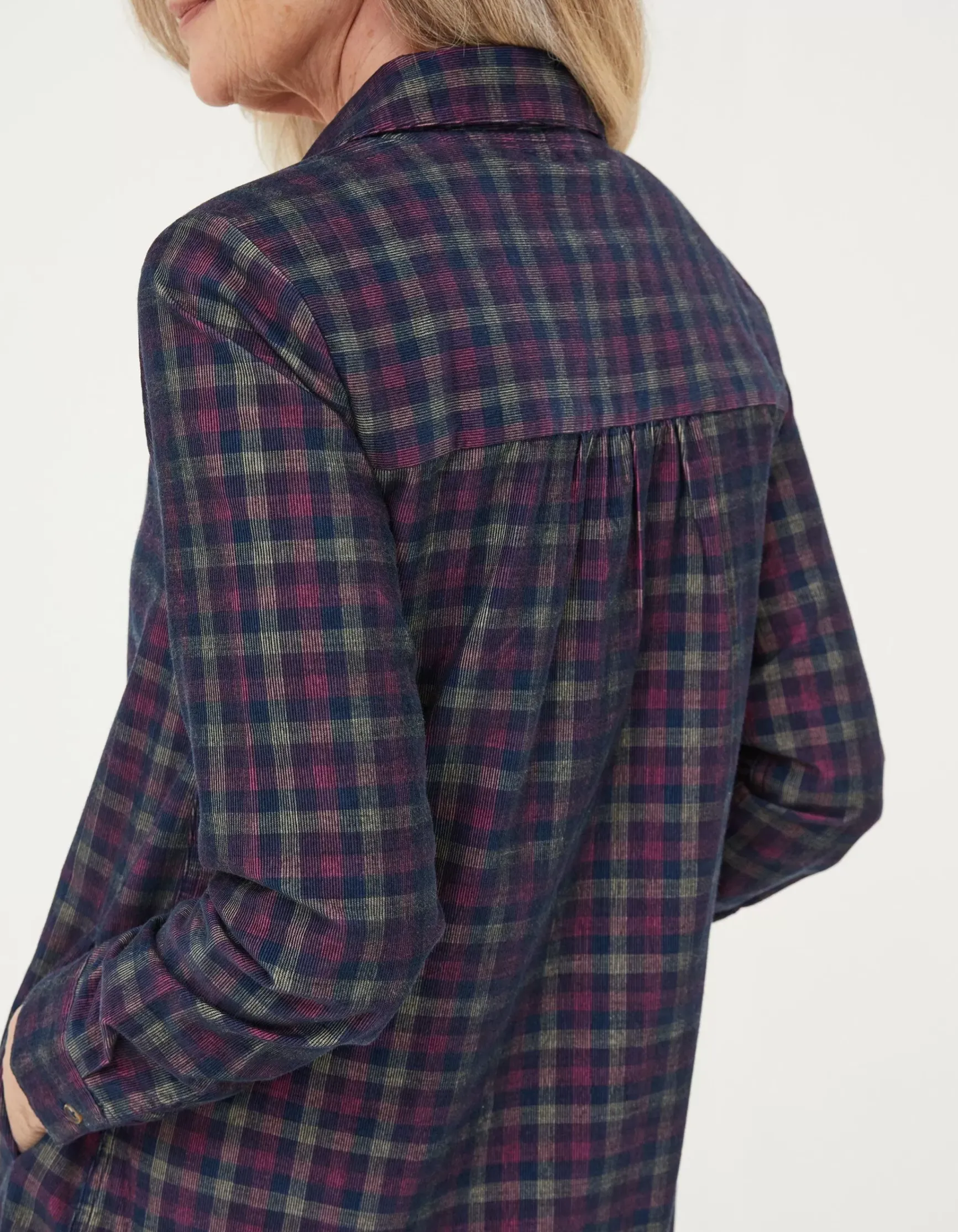 FatFace Chester Cord Check Dress|Women Dresses