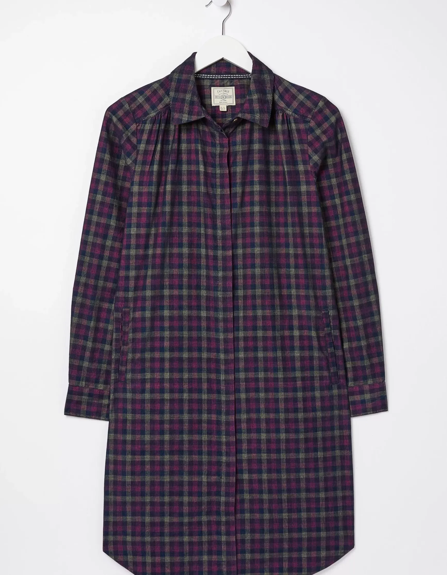 FatFace Chester Cord Check Dress|Women Dresses