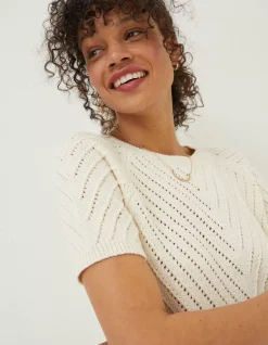 FatFace Chevron T-Shirt|Women Knitwear