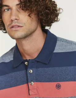 FatFace Chidden Stripe Polo|Men Polo Shirts
