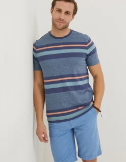 FatFace Chilgrove Stripe T-Shirt|Men T-Shirts
