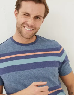 FatFace Chilgrove Stripe T-Shirt|Men T-Shirts