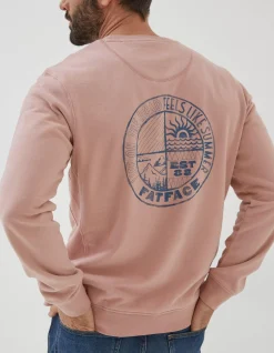 FatFace Circle Print Crew Sweatshirt|Men Sweatshirts & Hoodies