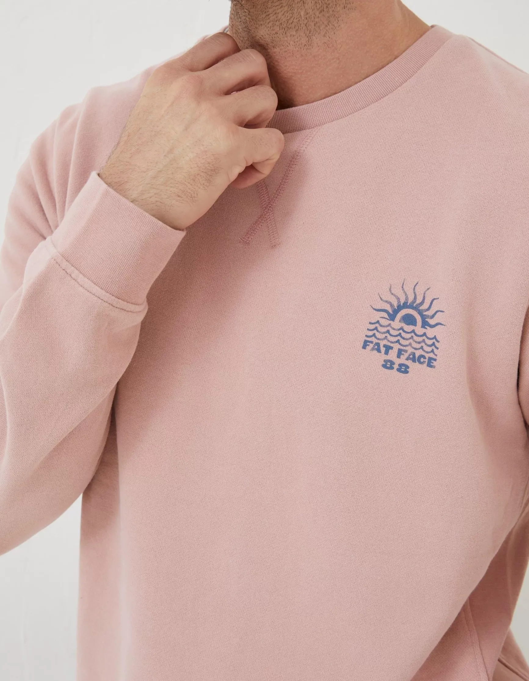FatFace Circle Print Crew Sweatshirt|Men Sweatshirts & Hoodies