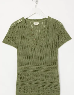 FatFace Clara Crochet Top|Women Tops & T-Shirts