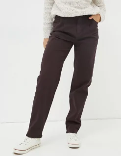 FatFace Cleo Canvas Barrel Leg Chino|Women Trousers & Leggings