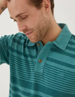 FatFace Clifton Stripe Polo|Men T-Shirts