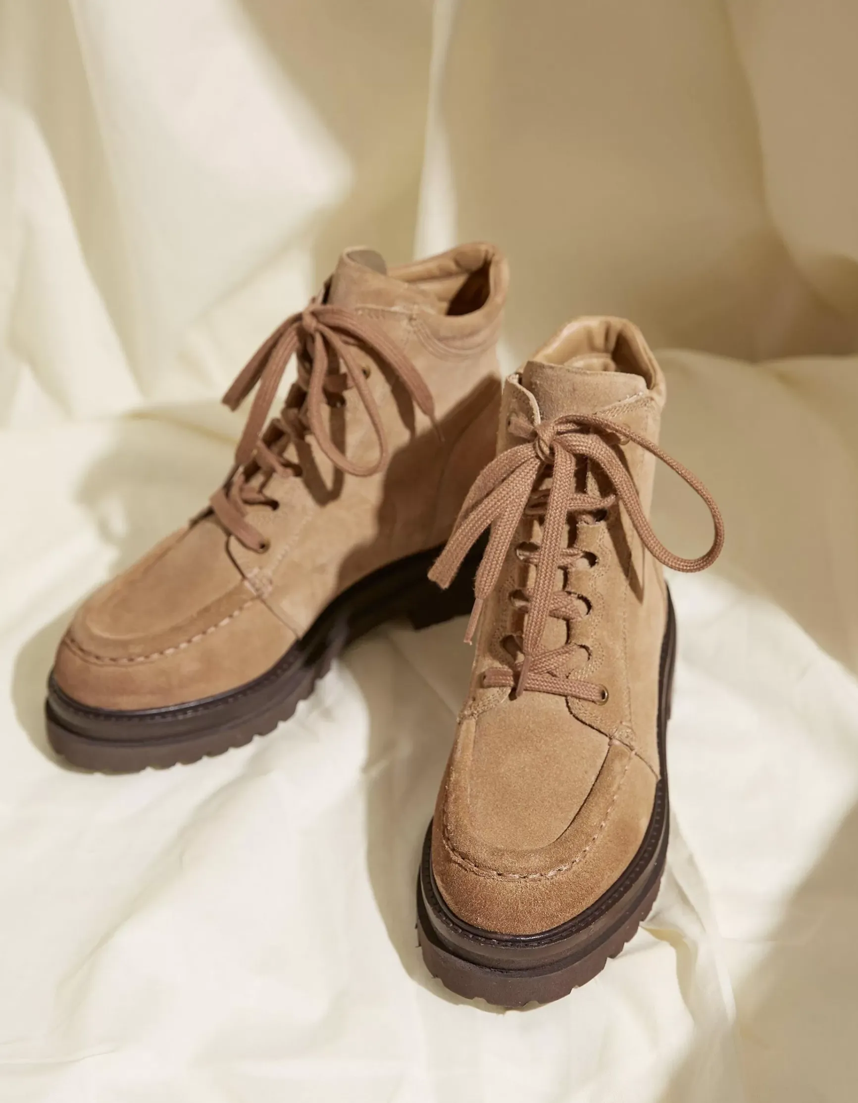 FatFace Clover Suede Apron Ankle Boot|Women Boots