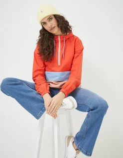 FatFace Colour Block Packaway Mac|Women Coats & Jackets