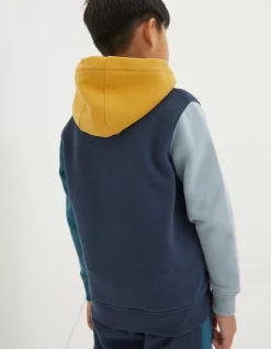FatFace Colour Block Popover Hoodie|Boys View All