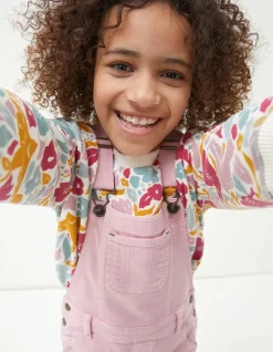 FatFace Coloured Shortie Dungarees|Girls View All