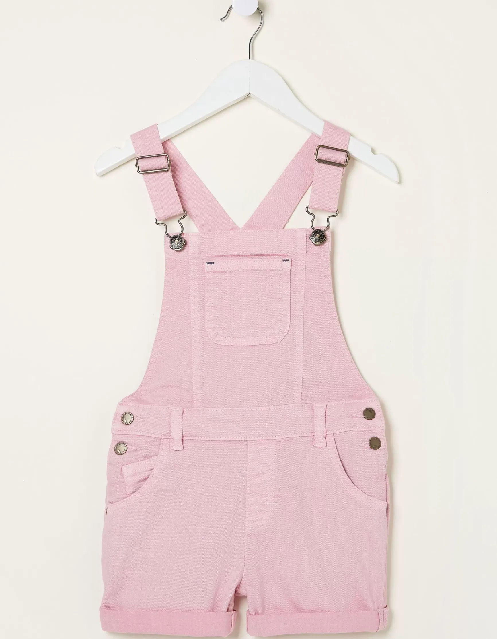 FatFace Coloured Shortie Dungarees|Girls View All