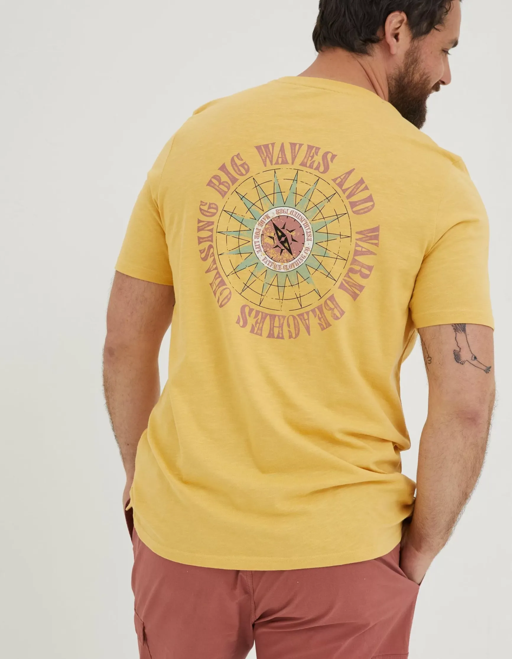 FatFace Compass T-Shirt|Men T-Shirts
