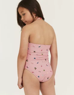 FatFace Conversational Stripe Swimsuit|Girls View All