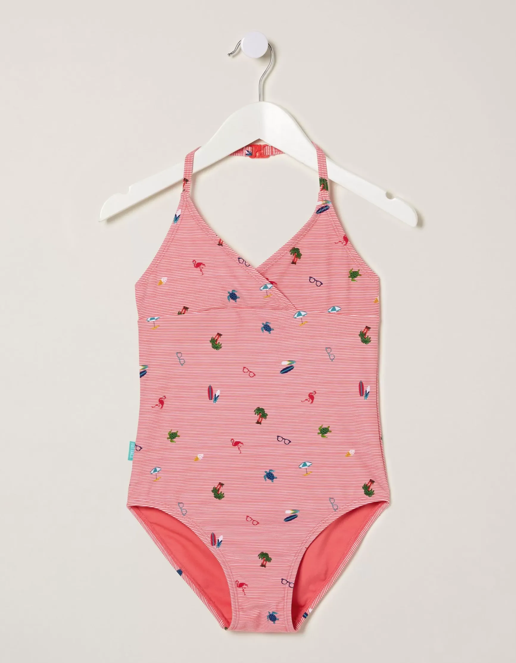 FatFace Conversational Stripe Swimsuit|Girls View All