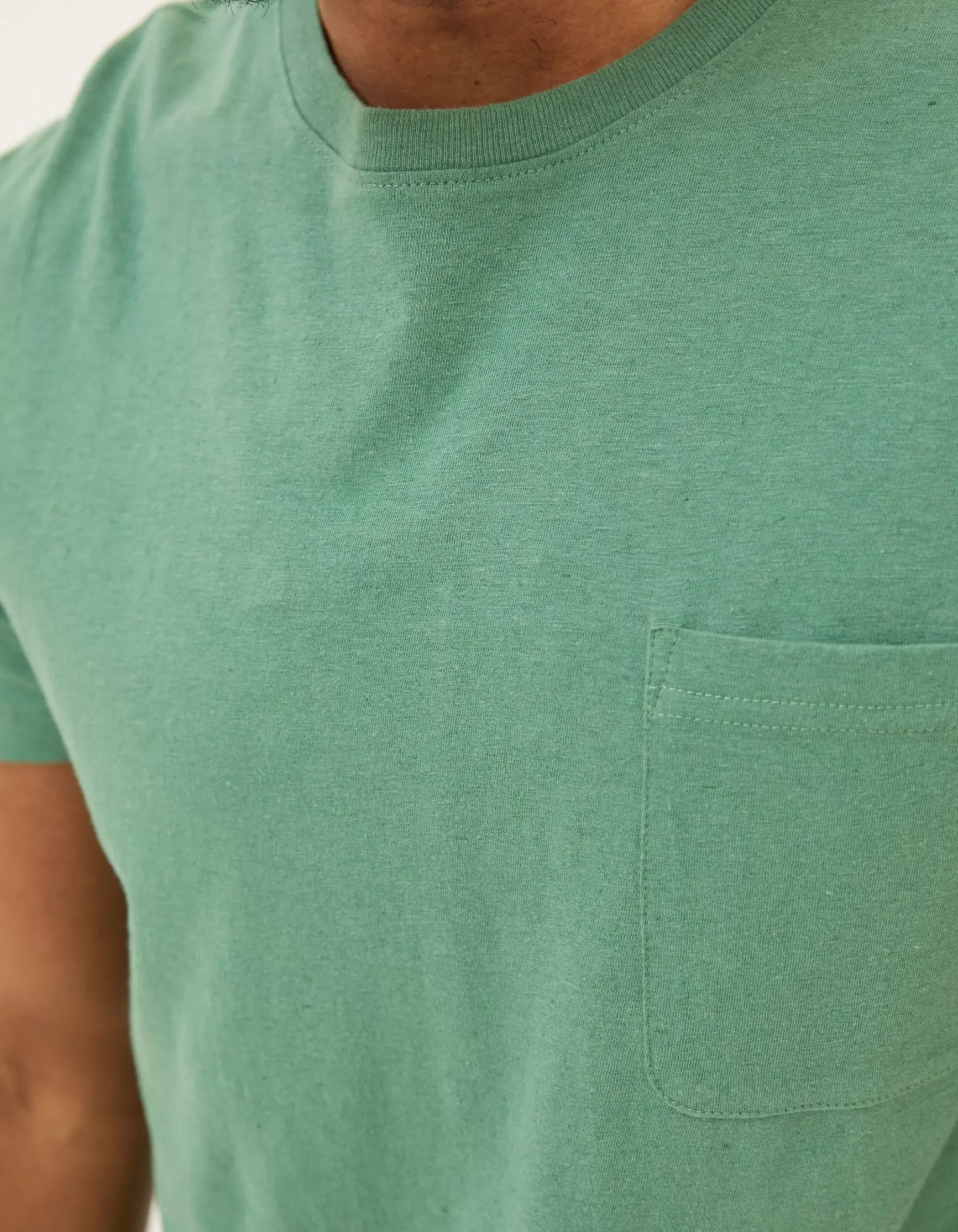FatFace Cotton Linen Pocket T-Shirt|Men T-Shirts