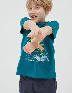 FatFace Crocodile Info Jersey T Shirt|Boys View All