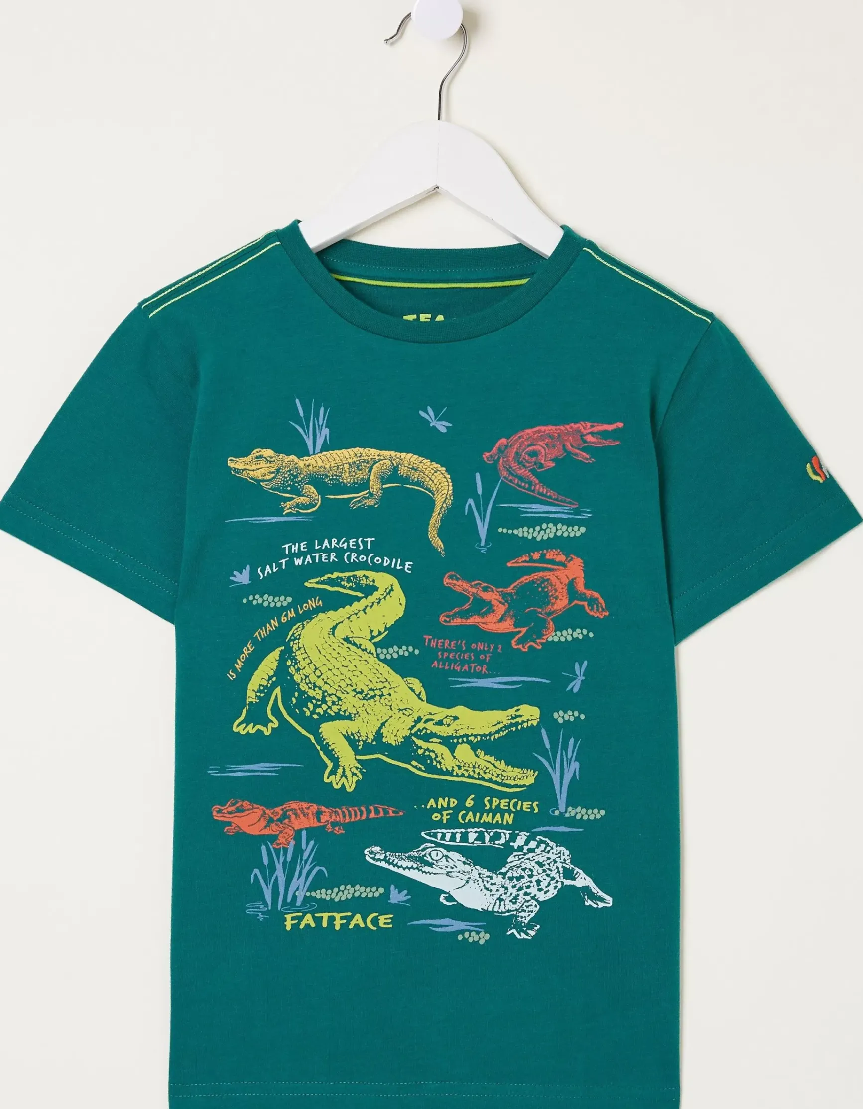 FatFace Crocodile Info Jersey T Shirt|Boys View All