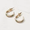 FatFace Daisy Enamel Hoop Earrings|Women View All