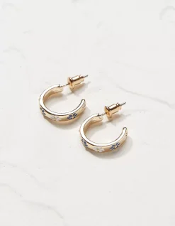 FatFace Daisy Enamel Hoop Earrings|Women View All