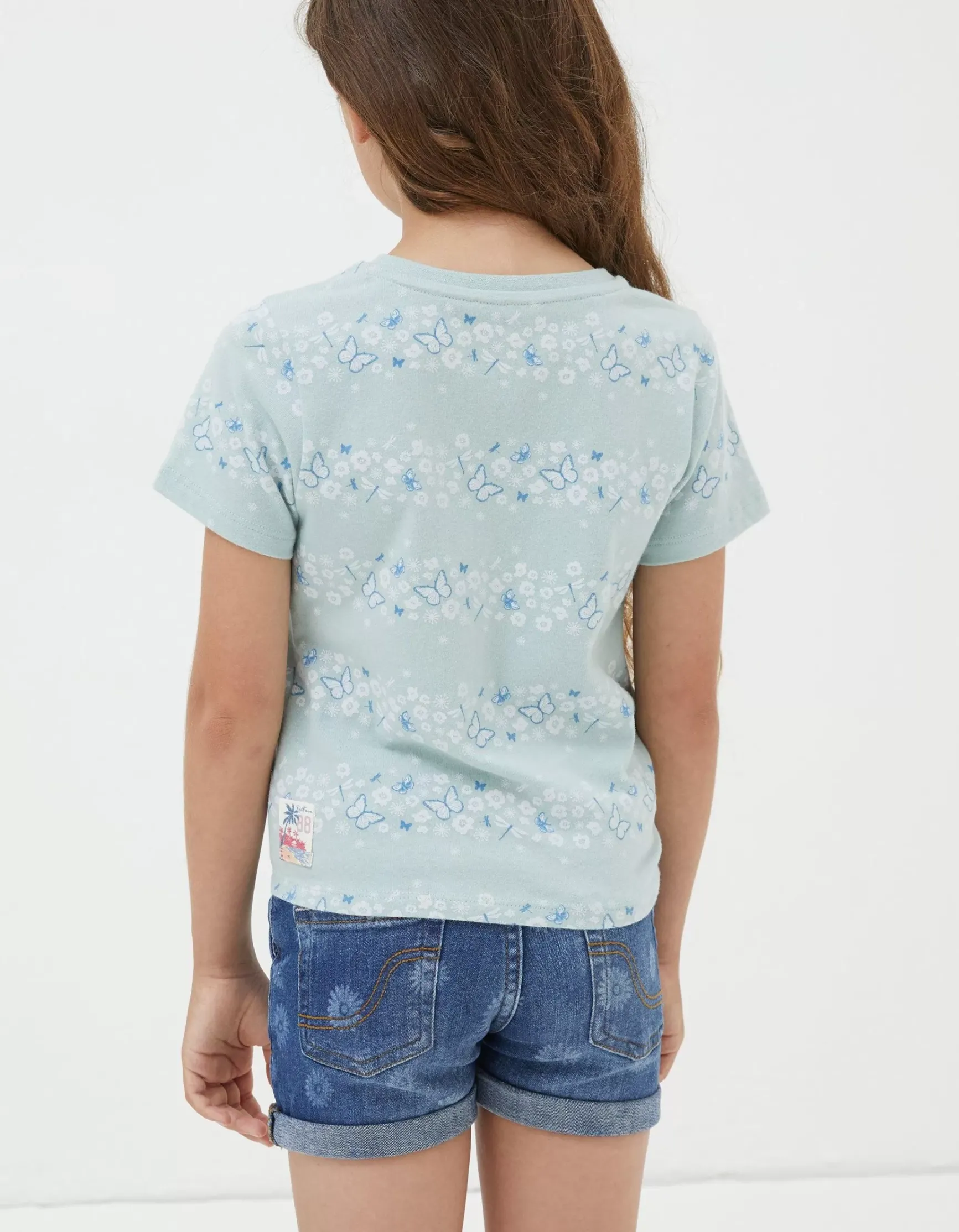 FatFace Daisy Knot Front T-Shirt|Girls View All
