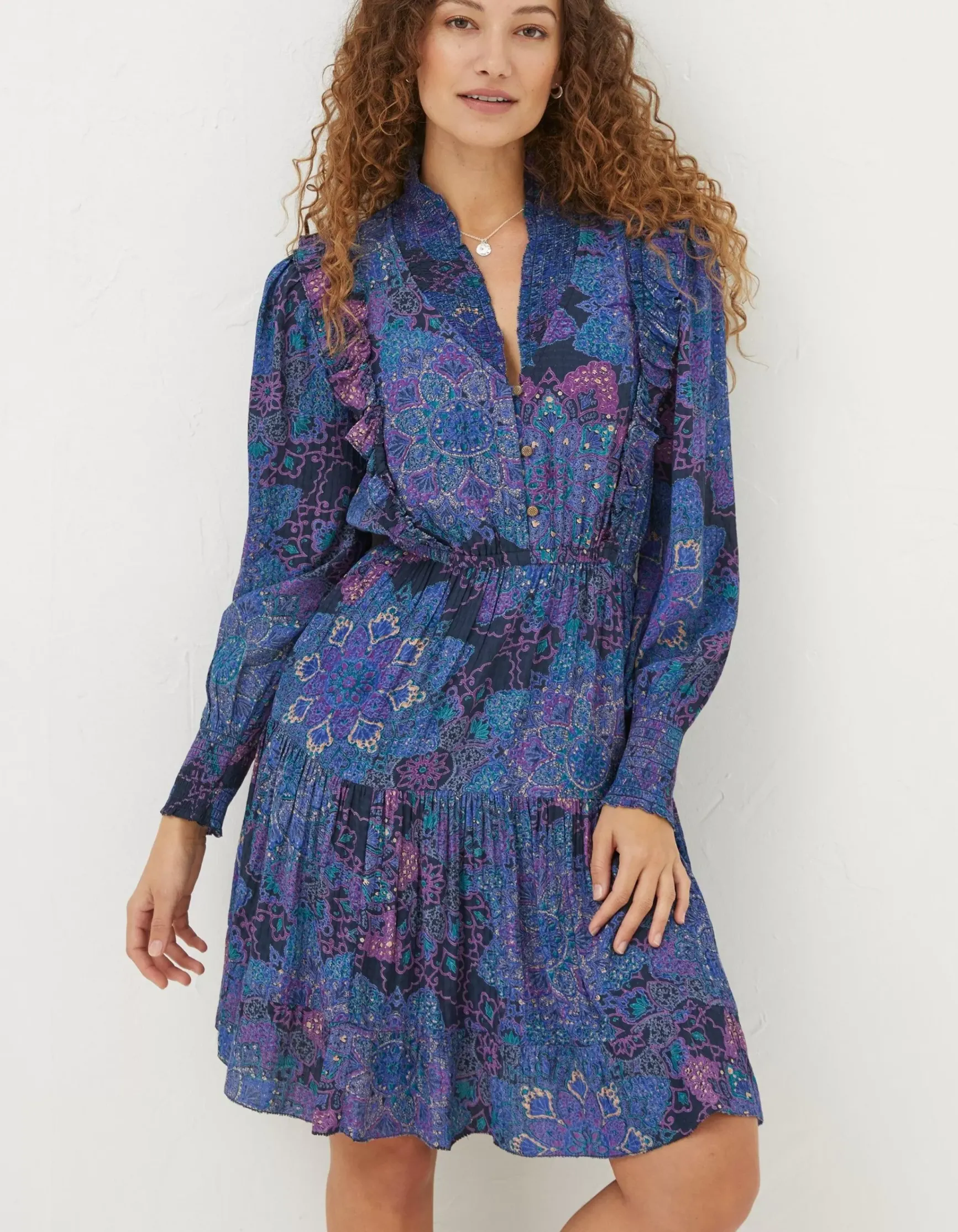 FatFace Darcey Mosaic Geo Dress|Women Dresses