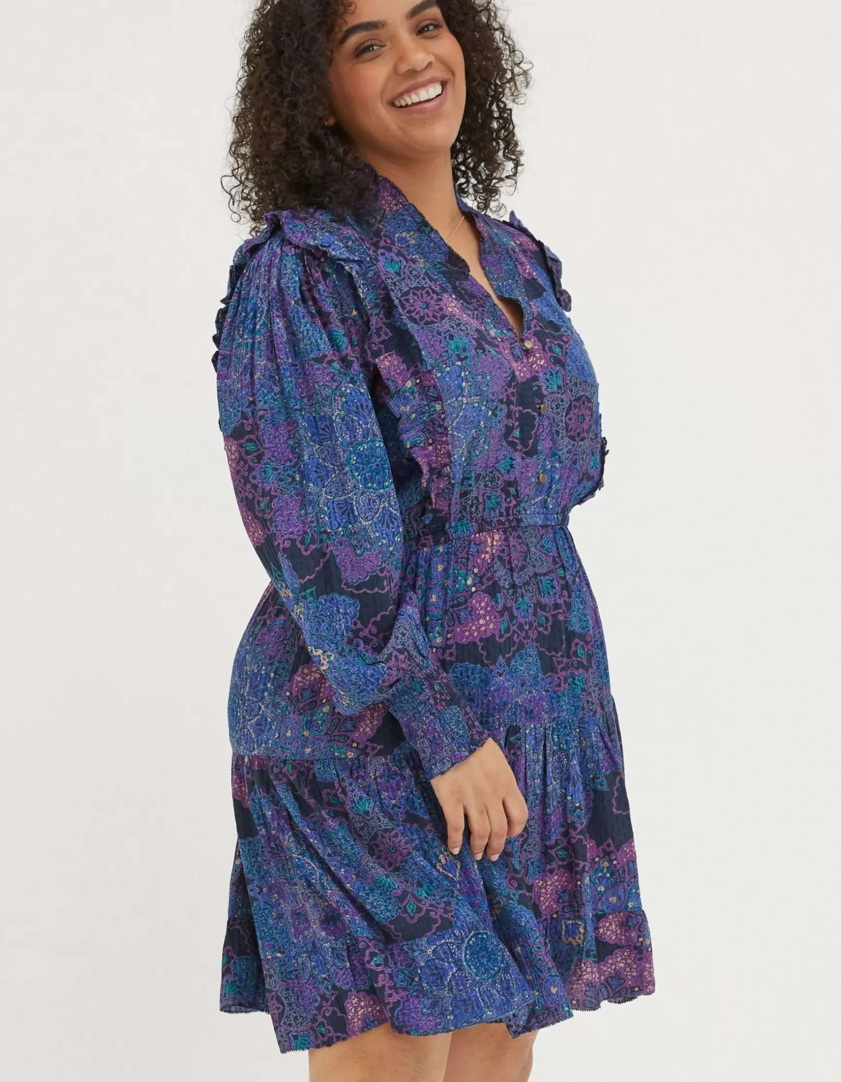 FatFace Darcey Mosaic Geo Dress|Women Dresses