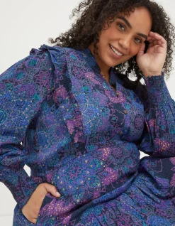 FatFace Darcey Mosaic Geo Dress|Women Dresses