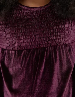FatFace Darcey Velvet Smocked Top|Girls View All