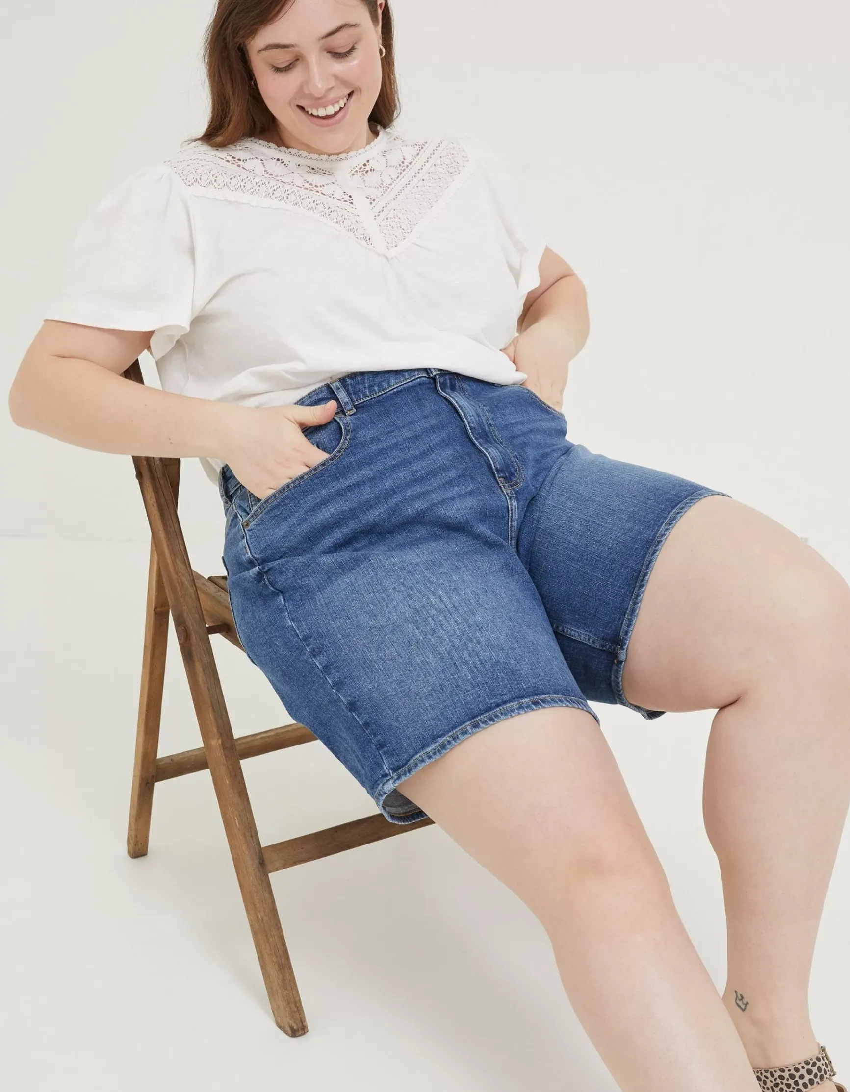 FatFace Darley Denim Shorts|Women Shorts