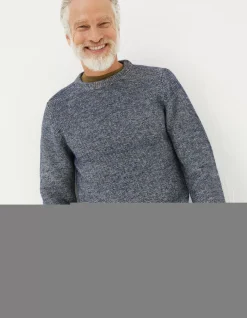 FatFace Dawlish Demin Crew Jumper|Men Knitwear