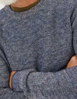 FatFace Dawlish Demin Crew Jumper|Men Knitwear
