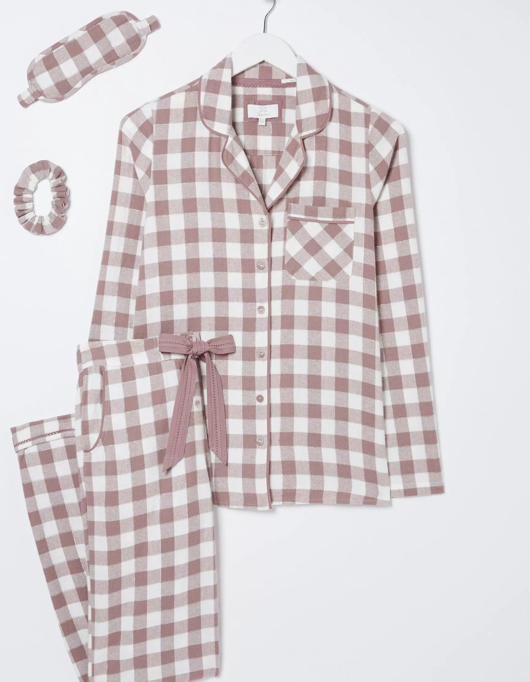 FatFace Debbie Check Pyjamas Gift Box Set|Women View All