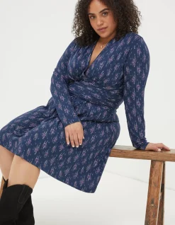FatFace Delphine Ink Ditsy Jersey Dress|Women Dresses