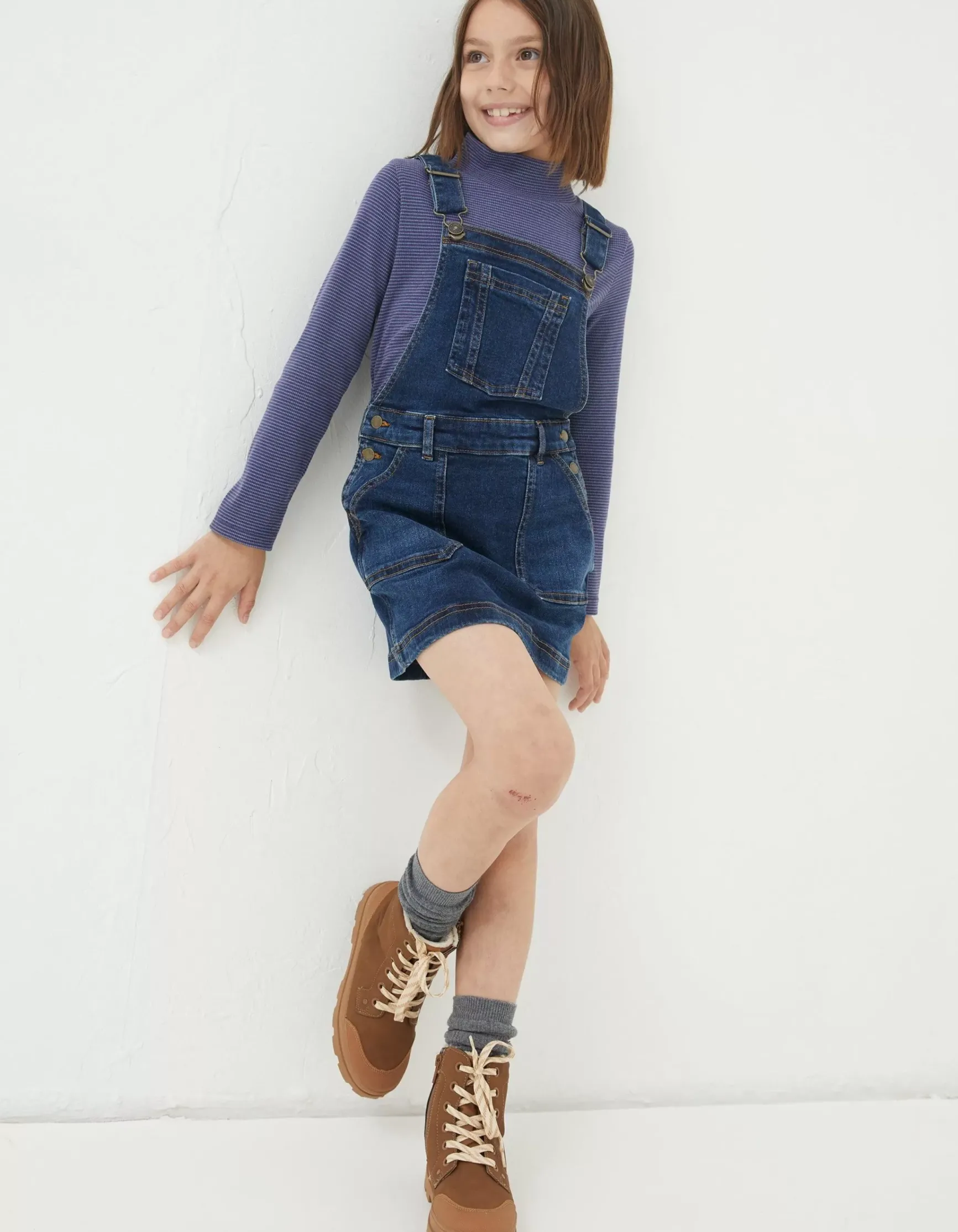 FatFace Denim Pinny|Girls View All